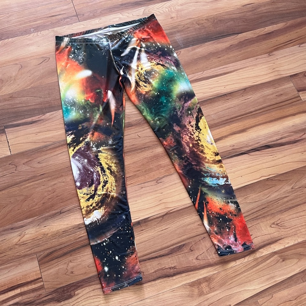 cosmic galaxy space leggings 2x